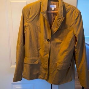 Tan Isaac Mizrahi suit from Target